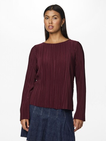 PIECES Blouse 'PCPammi' in Rood: voorkant