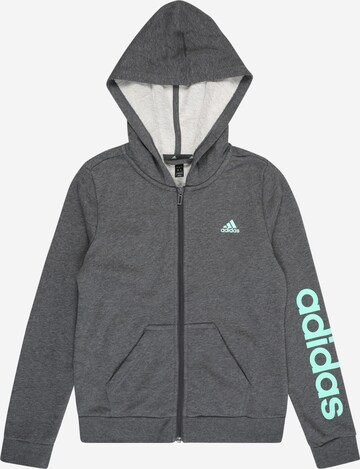 Veste de survêtement ADIDAS SPORTSWEAR en gris : devant