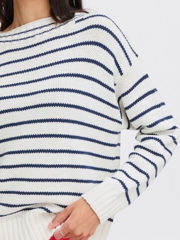 b.young - Pullover ' BYNAGLA STRIPED JUMPER - ' em branco