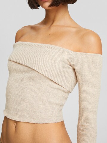 Bershka Sweater in Beige