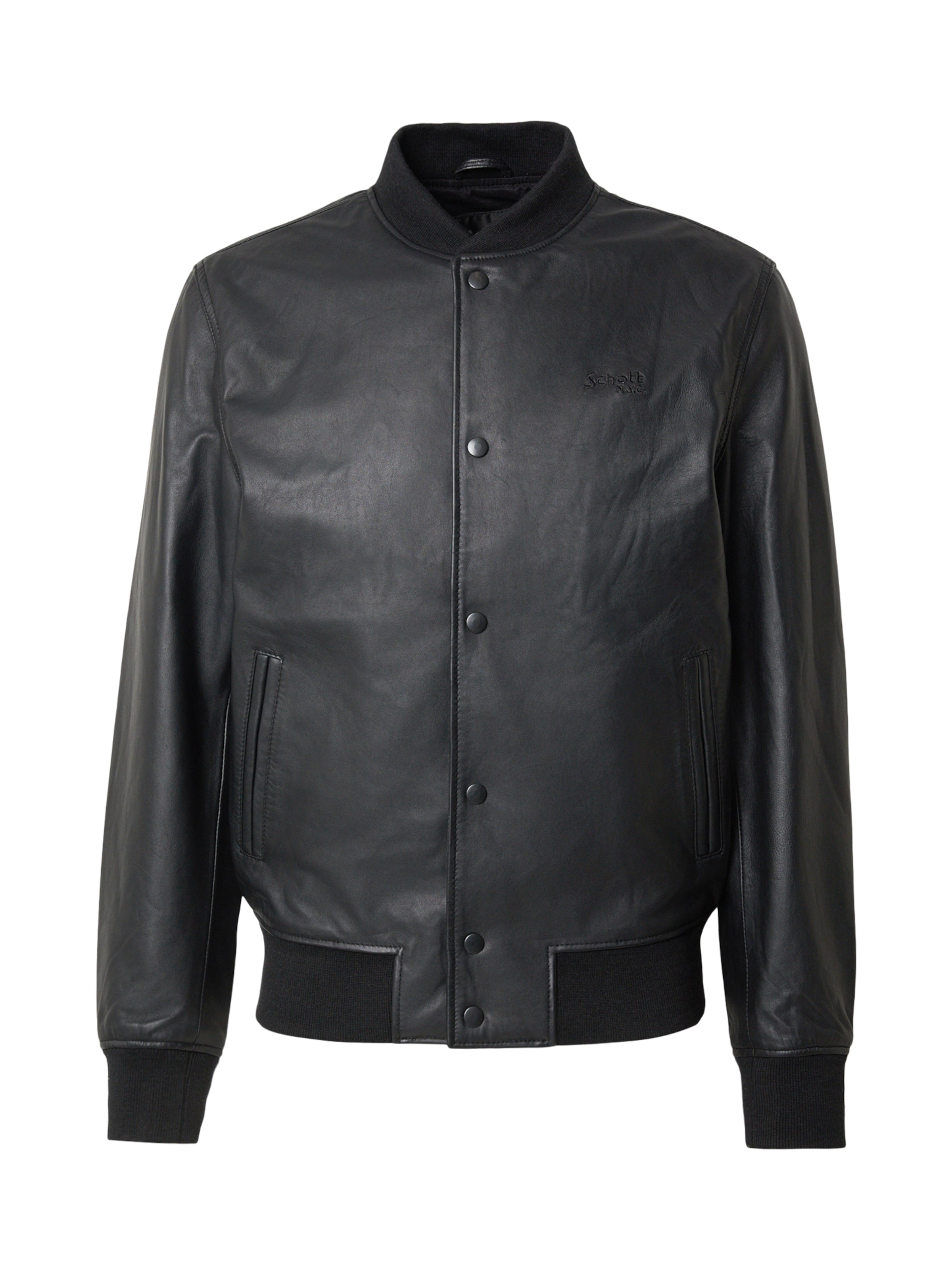 Schott NYC - Chaqueta de entretiempo en negro: frente