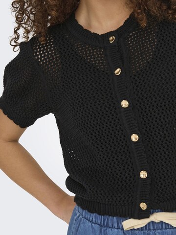 ONLY Gebreid vest 'ONLPaula' in Zwart