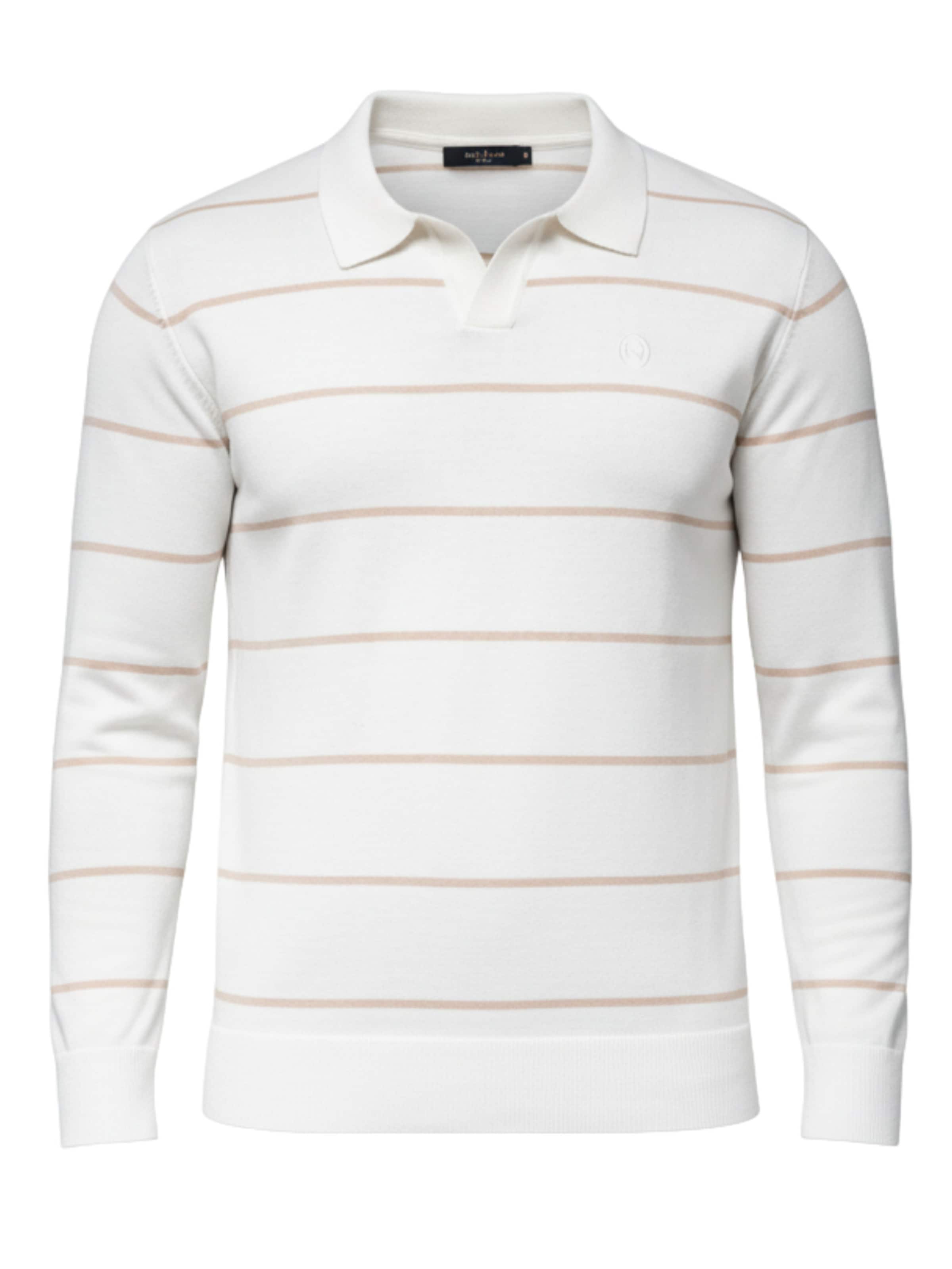 Ombre Shirt 'OM-POLS-0146' in Wit: voorkant