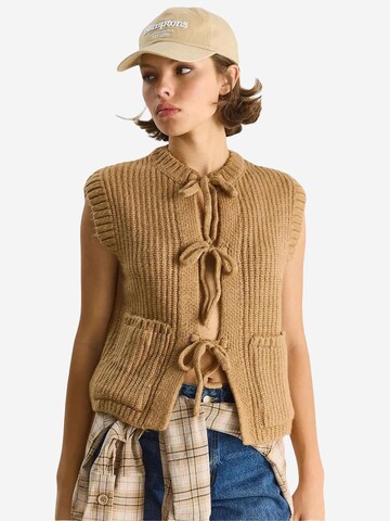 Gilet in maglia di Bianco Lucci in beige