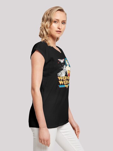 F4NT4STIC Shirt 'DC Comics Wonder Woman Posing' in Black
