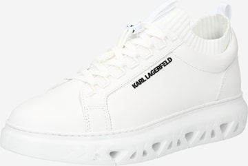 Karl Lagerfeld - Sapatilhas baixas em branco: frente