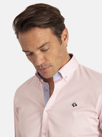 Sir Raymond Tailor Regular fit Button Up Shirt 'Lisburn' in Pink
