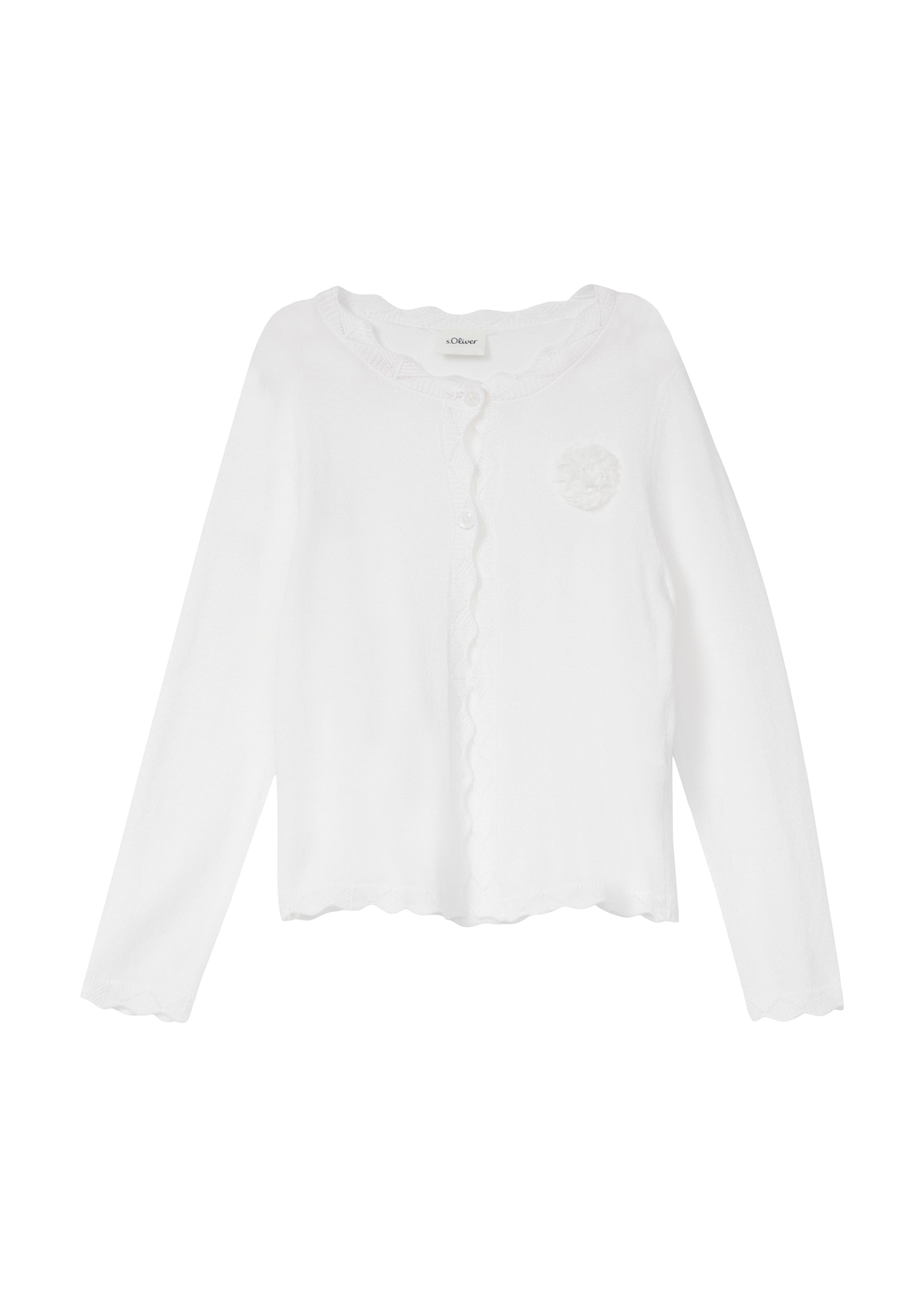 s.Oliver Strickjacke in Weiß: Vorderseite