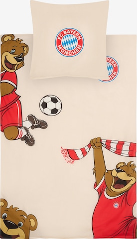 FC BAYERN MÜNCHEN Duvet Cover in Grey: front