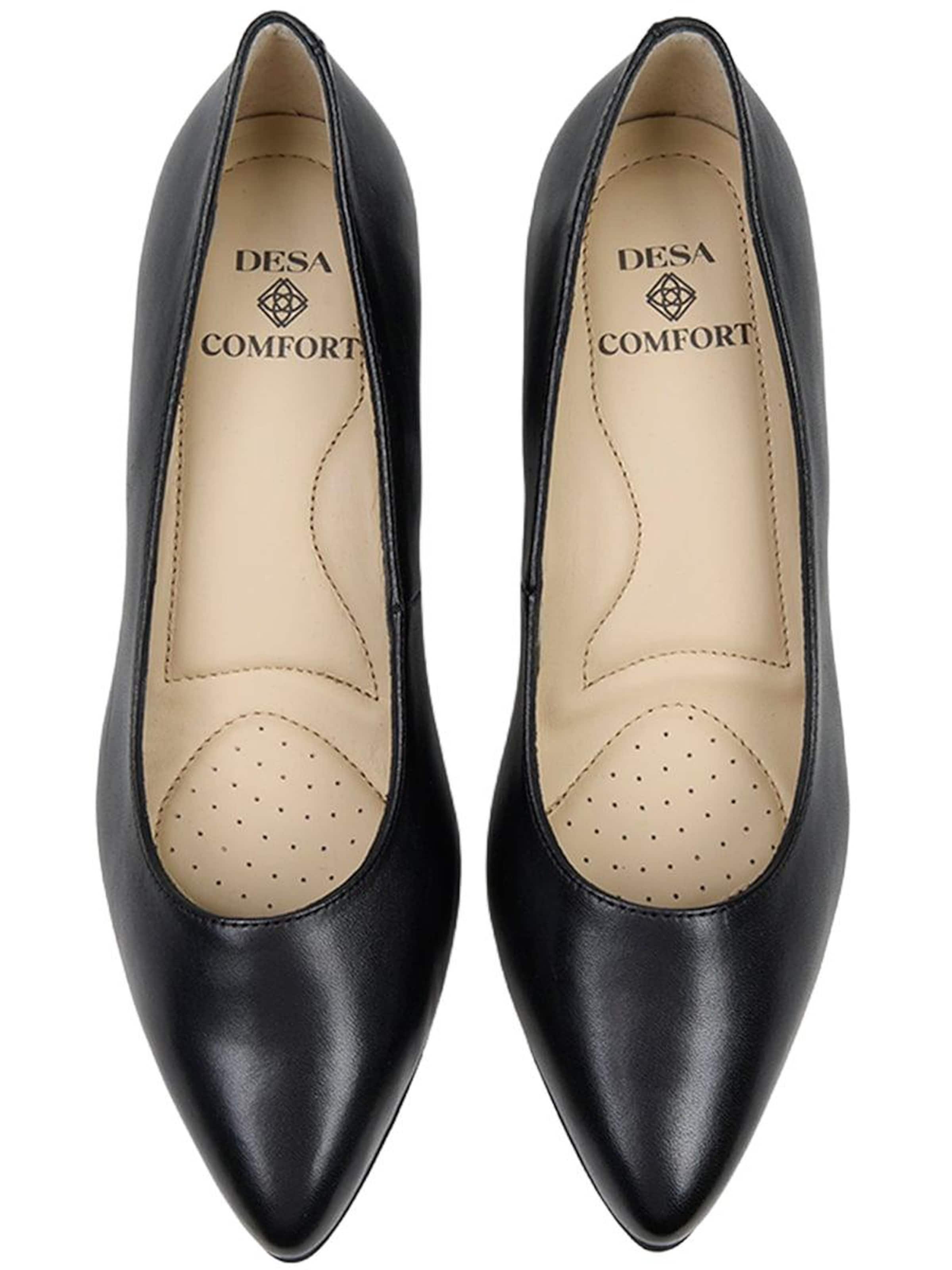 Desa Slingback pumps 'Pumpen mit Blockabsatz' in Black