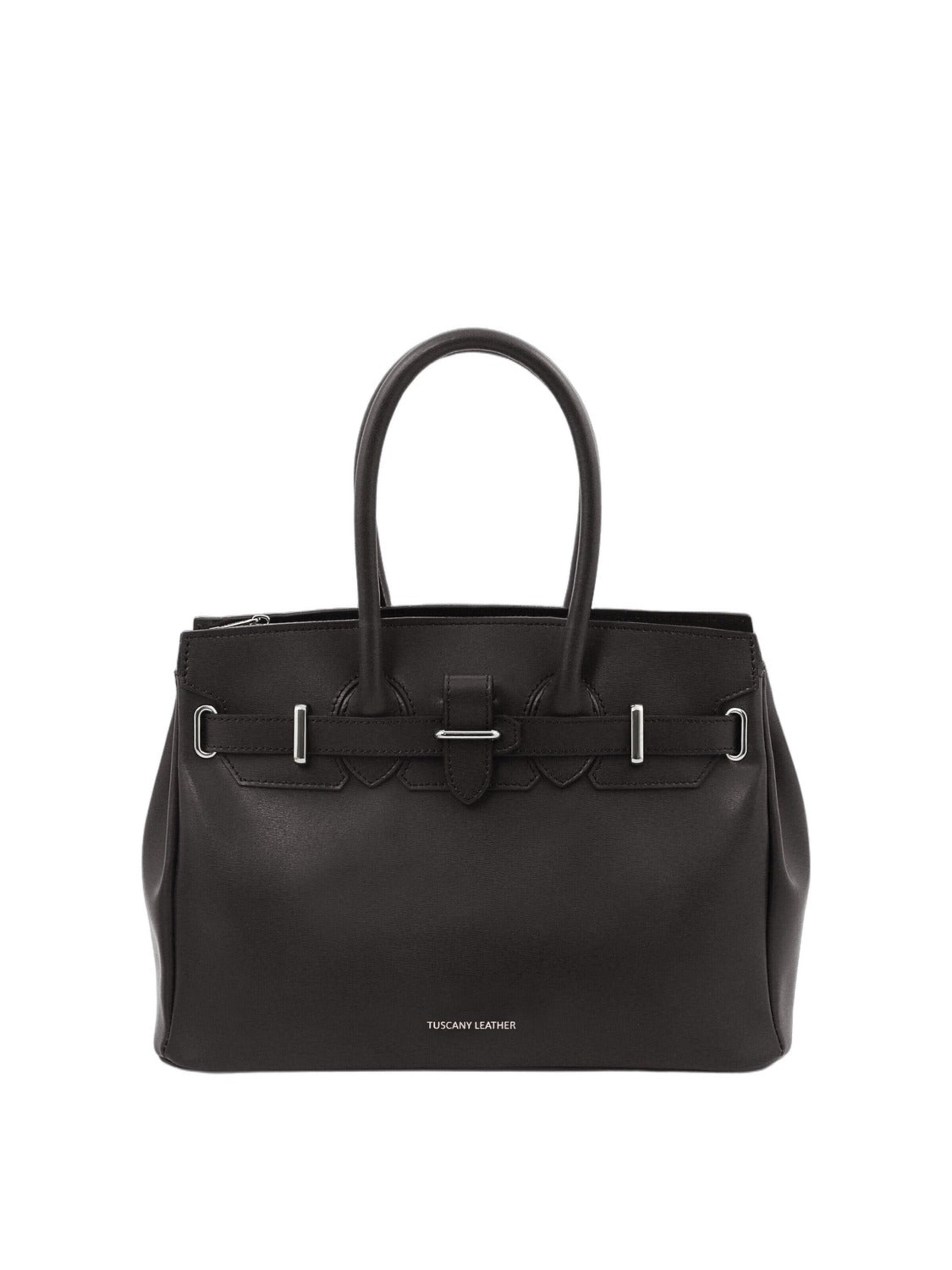 Cabas 'TL Bag' Tuscany Leather en noir : devant