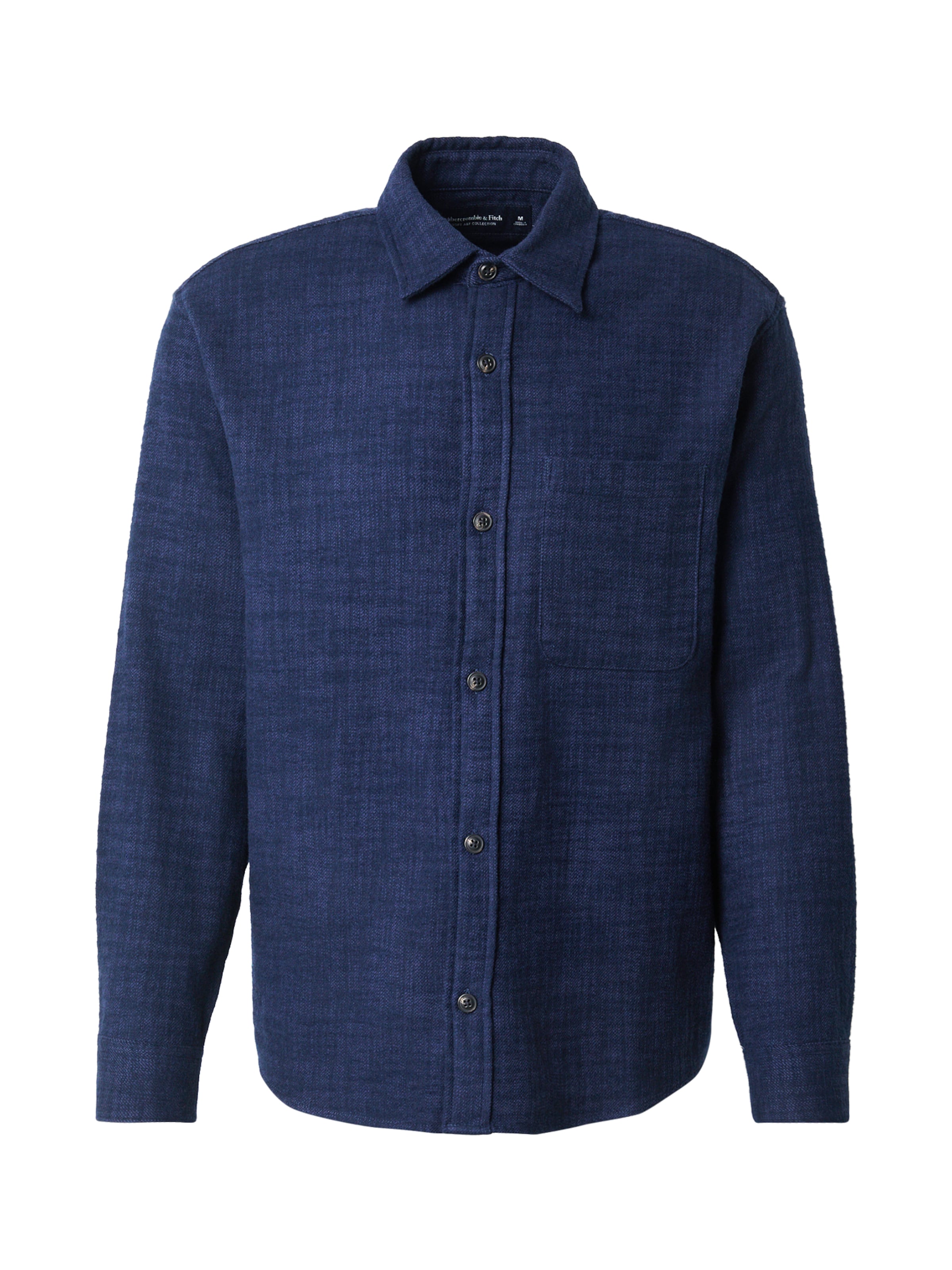 Coupe regular Chemise Abercrombie & Fitch en bleu : devant