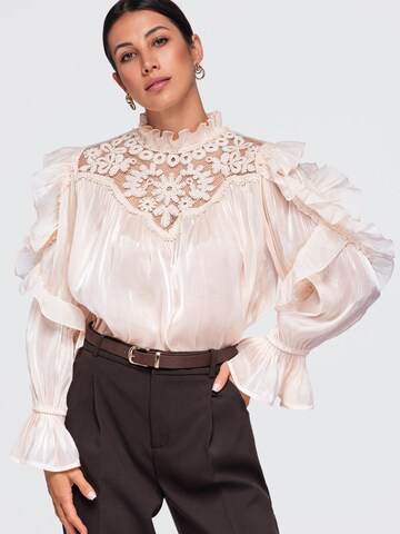 Camicia da donna di Ombre in beige