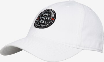 CAMP DAVID Cap in White: front
