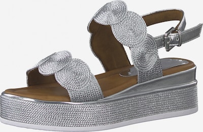MARCO TOZZI Sandały z rzemykami w kolorze srebrnym, Podgląd produktu