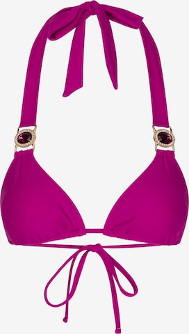 Moda Minx Triangel Bikinitop 'Amour' in Pink: predná strana