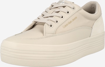 Calvin Klein Jeans - Zapatillas deportivas bajas en beige: frente