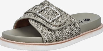 Rieker Pantolette in Grün: Vorderseite