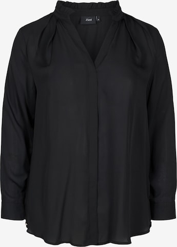 Zizzi Bluse 'MKIT' in Schwarz: predná strana