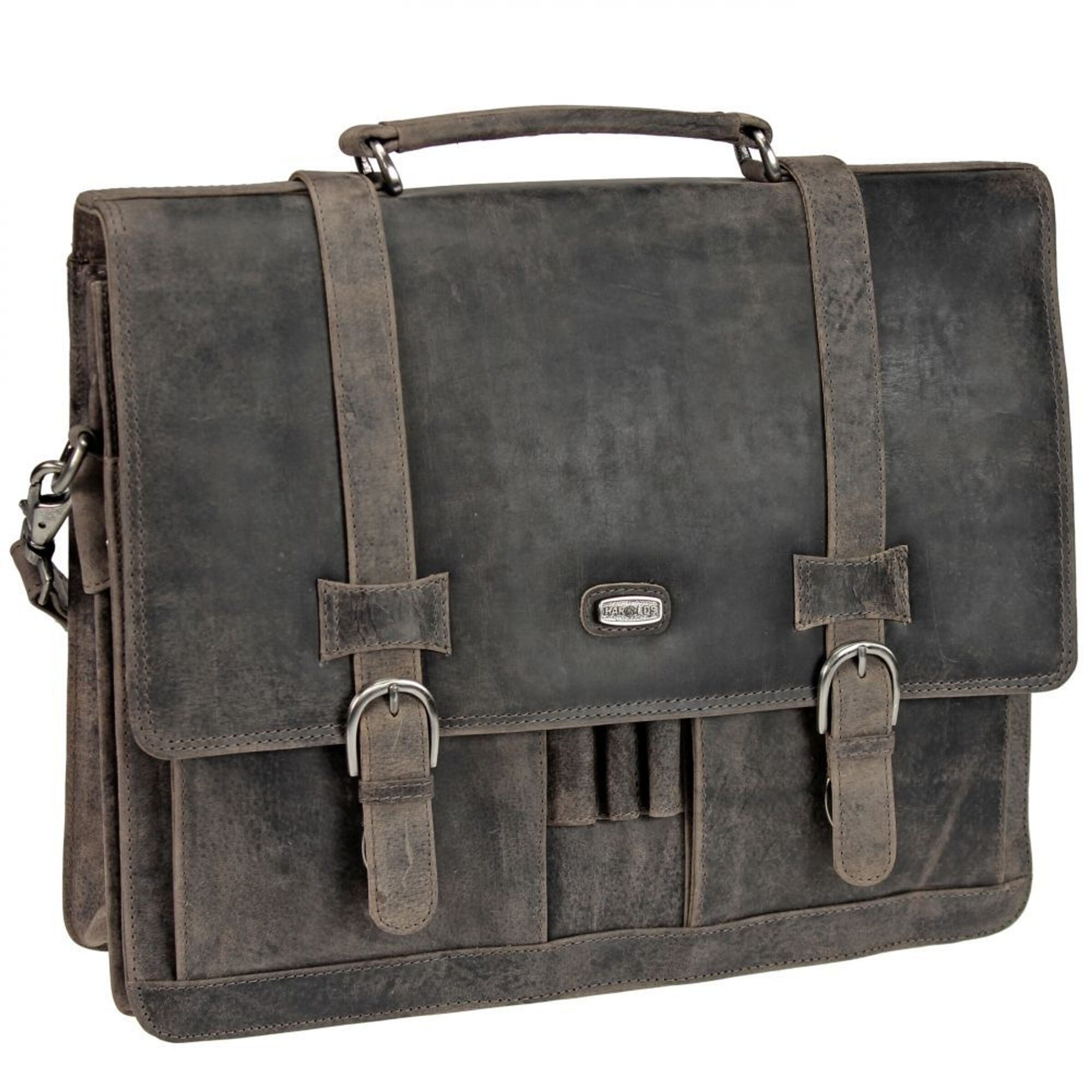 Harold's Document Bag 'Antico ' in Grey: front