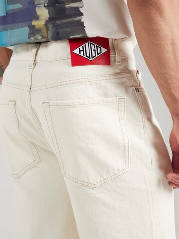 HUGO Regular Jeans i beige