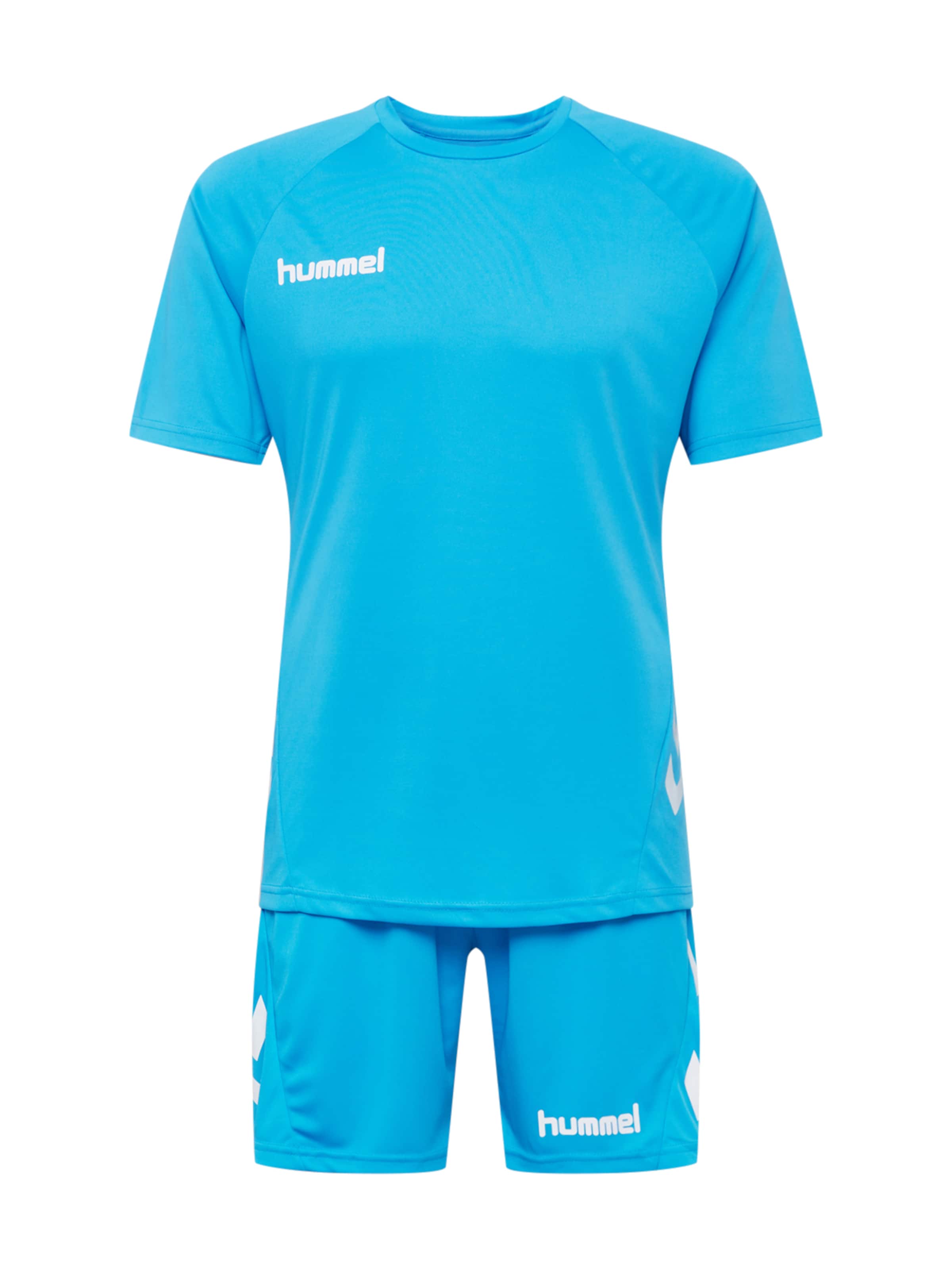 Hummel Trainingspak in Blauw: voorkant