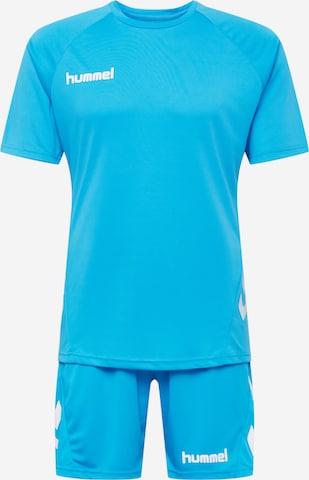 Hummel Tracksuit in Blue: front