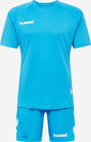 Hummel Trainingspak in Blauw: voorkant