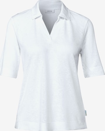 CECIL Poloshirt in Weiß: Vorderseite