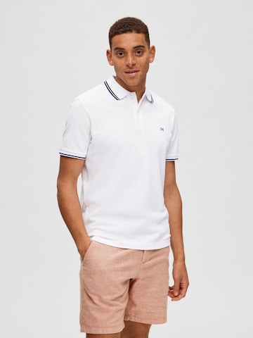 SELECTED HOMME Poloshirt 'Dante' in Weiß: predná strana