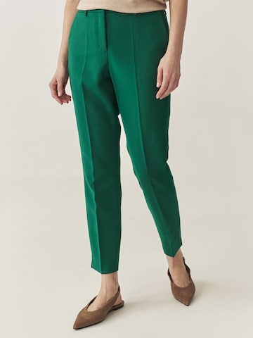 Regular Pantalon chino 'KOLIA' TATUUM en vert : devant