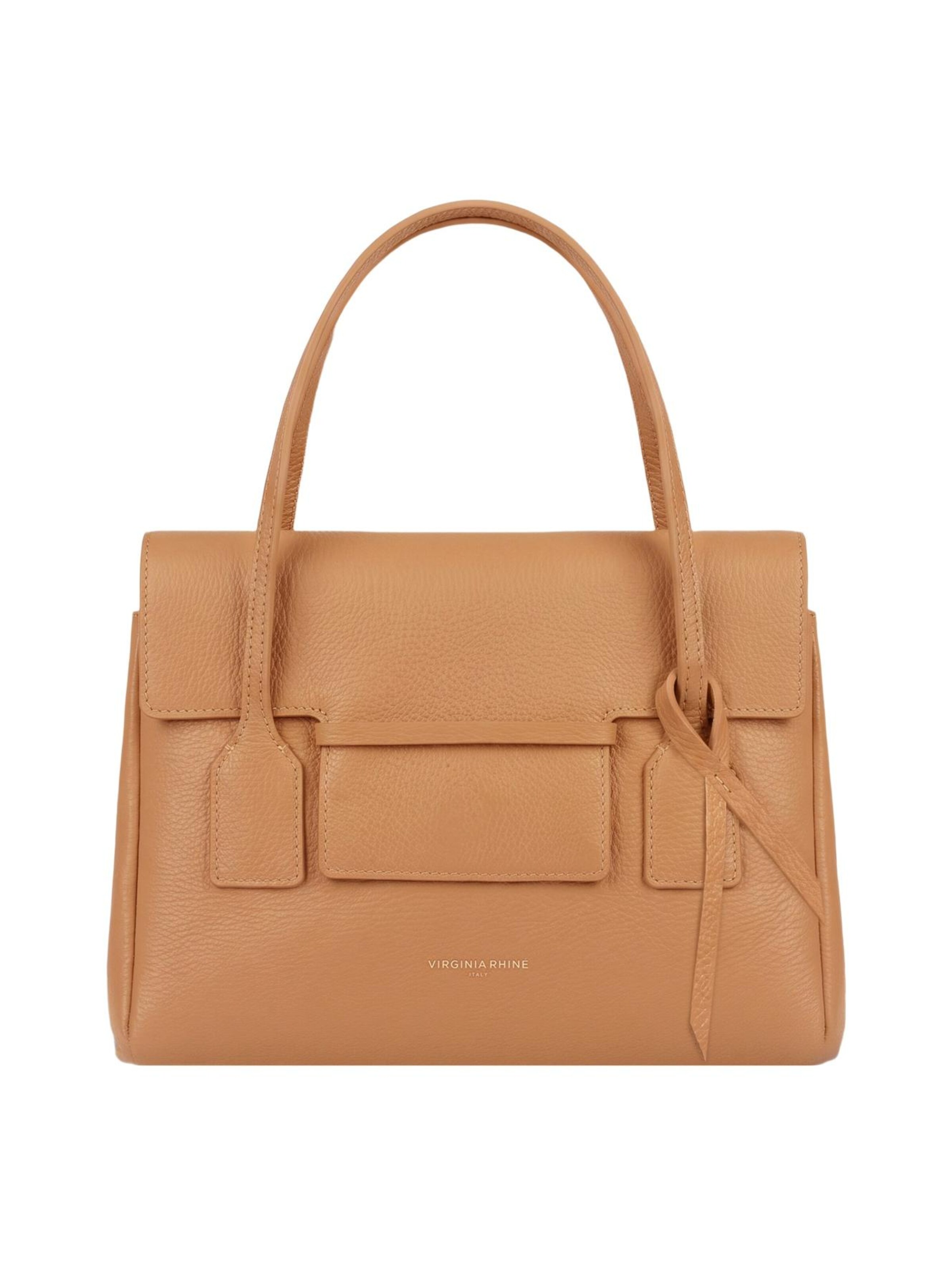 Borsa a mano 'Borsa a Mano Pelle Genuina Virginia Rhinè 30x23 cm' di Virginia Rhinè in beige: frontale