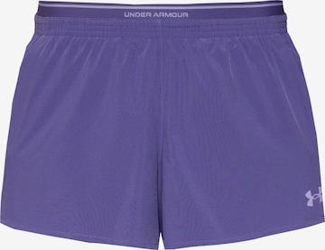 UNDER ARMOUR Workout Pants in Purple: front