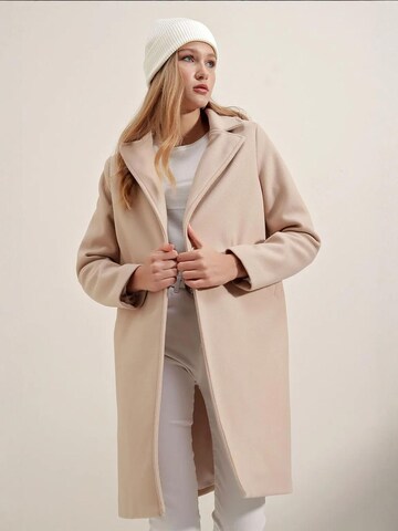 Bigdart - Sobretudo meia-estação em bege: frente