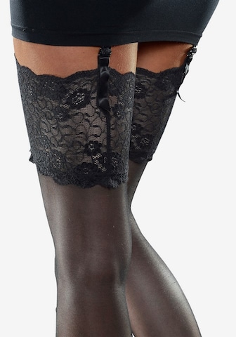 LASCANA Hold-up stockings in Black