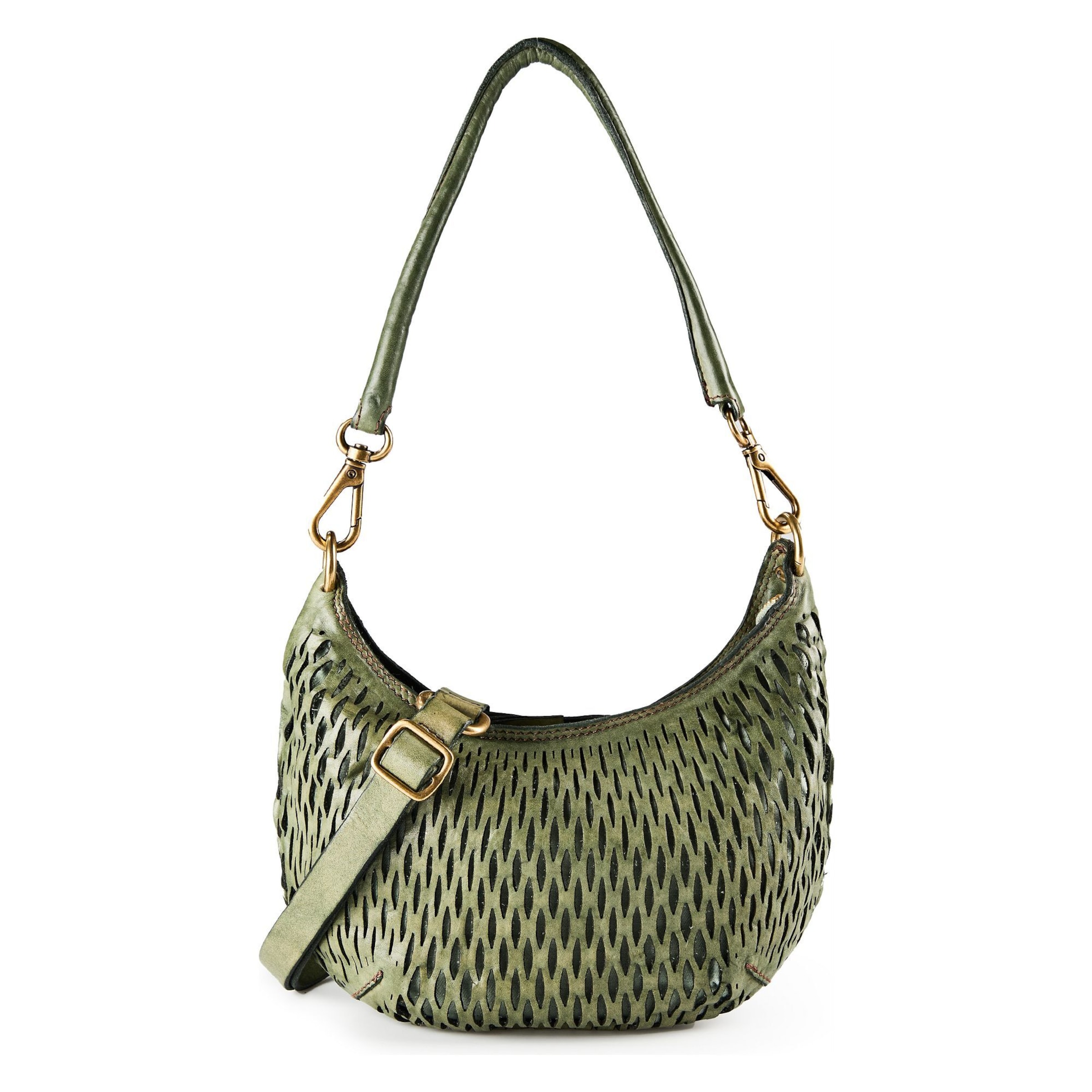 Sac bandoulière 'Anastasia' Campomaggi en vert : devant