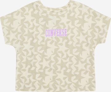 T-Shirt 'DOLMAN' CONVERSE en beige : devant