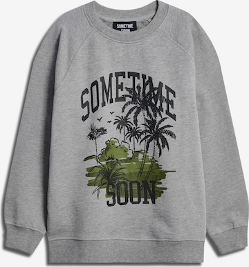 SOMETIME SOON Sweatshirt in Grey: front