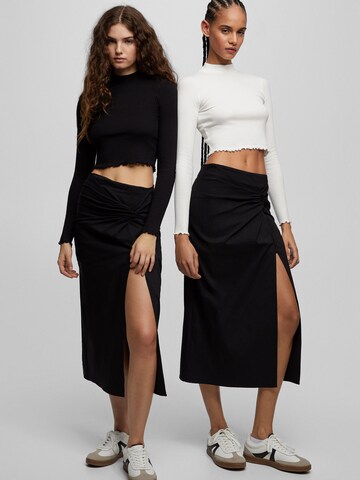 Pull&Bear Shirt in Schwarz: Vorderseite