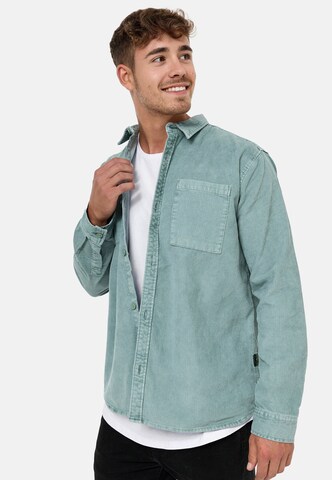 INDICODE JEANS Regular fit Overhemd 'Thyge' in Blauw