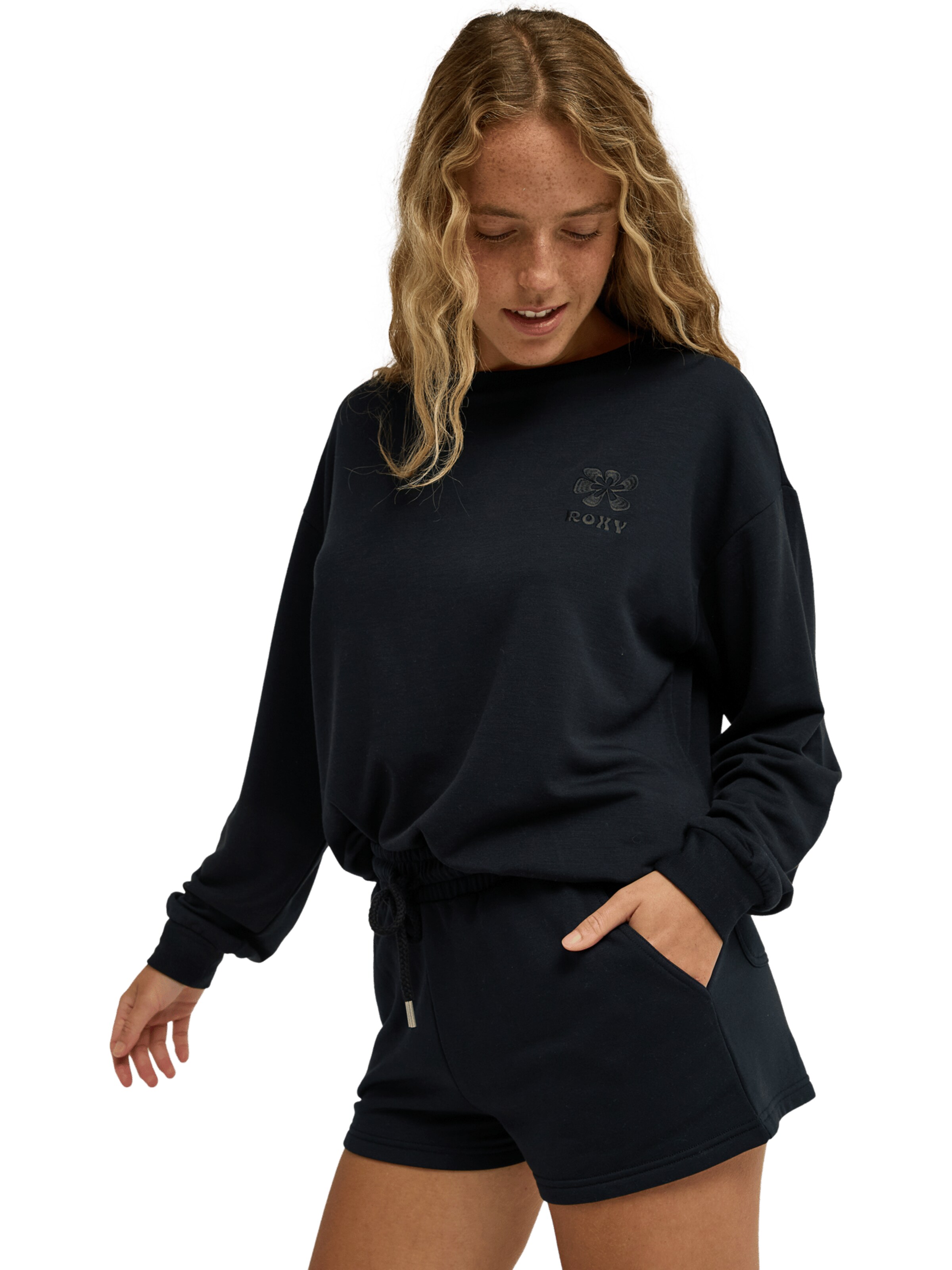 ROXY Regular Shorts 'Surfing By Moonlight' in Grau