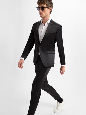 Finshley & Harding London Slim fit Colbert 'Brixdon' in Zwart