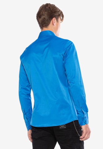 CIPO & BAXX Slim fit Overhemd in Blauw