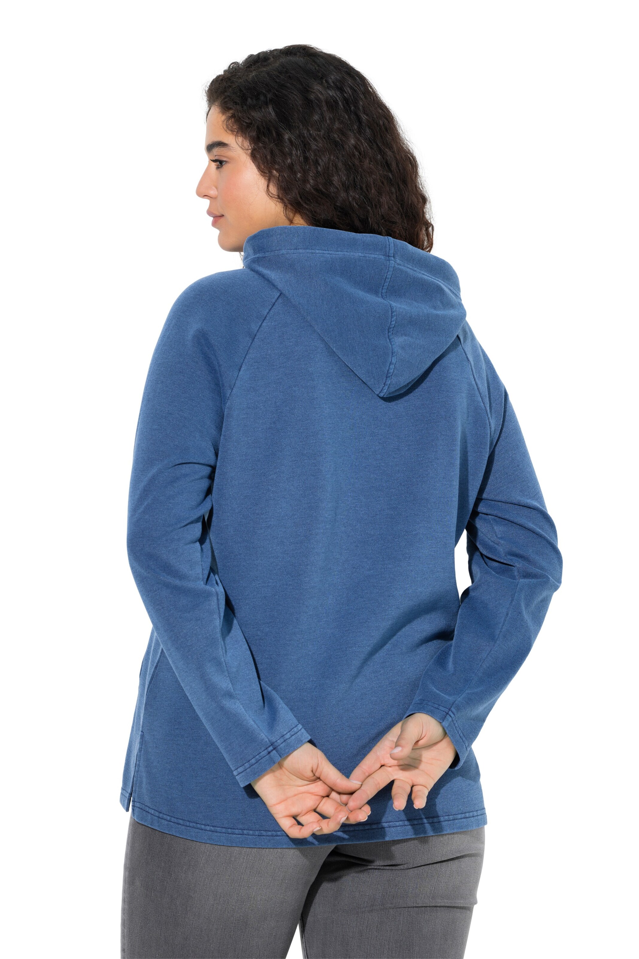 Ulla Popken Sweatshirt in Blauw