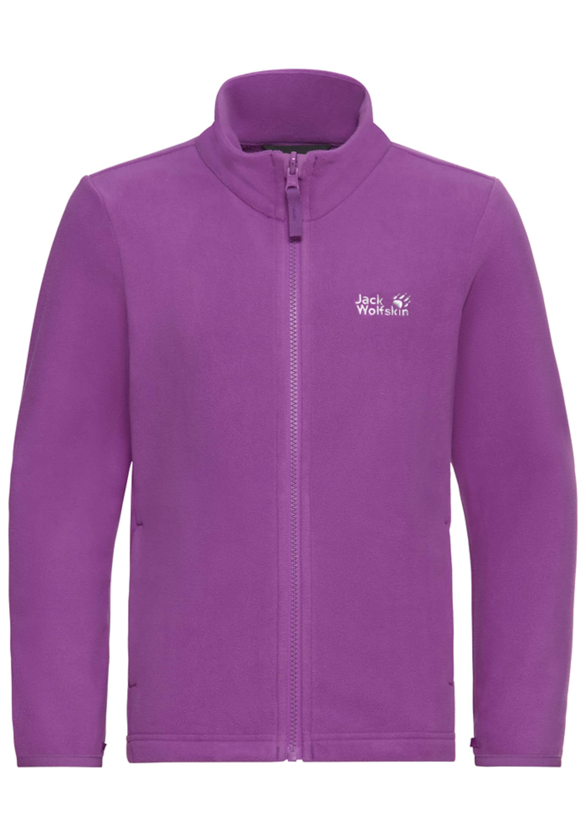 JACK WOLFSKIN Fleece Jacket in Purple: front