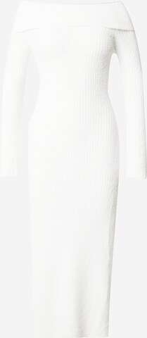 Misspap Pletené šaty - biela: predná strana