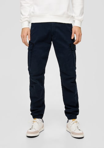 Regular Pantalon cargo s.Oliver en bleu : devant