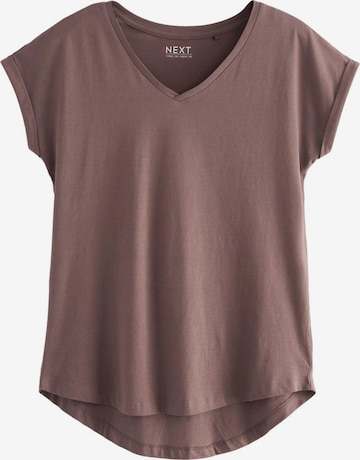 T-shirt Next en marron : devant
