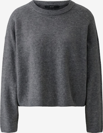 OUI Pullover 'NILA' in Grau: Vorderseite