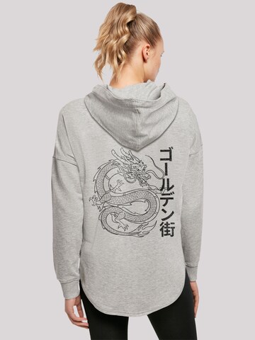 Sweat-shirt 'Drache Golden Gai' F4NT4STIC en gris